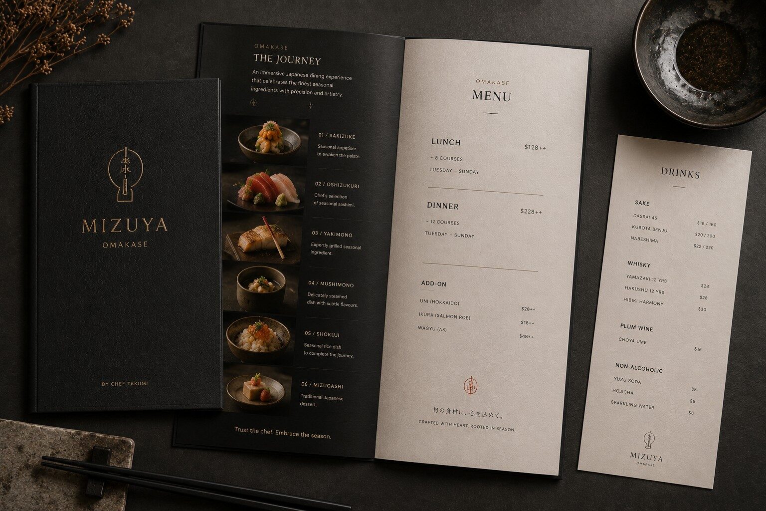 Restaurant Menu Design Singapore