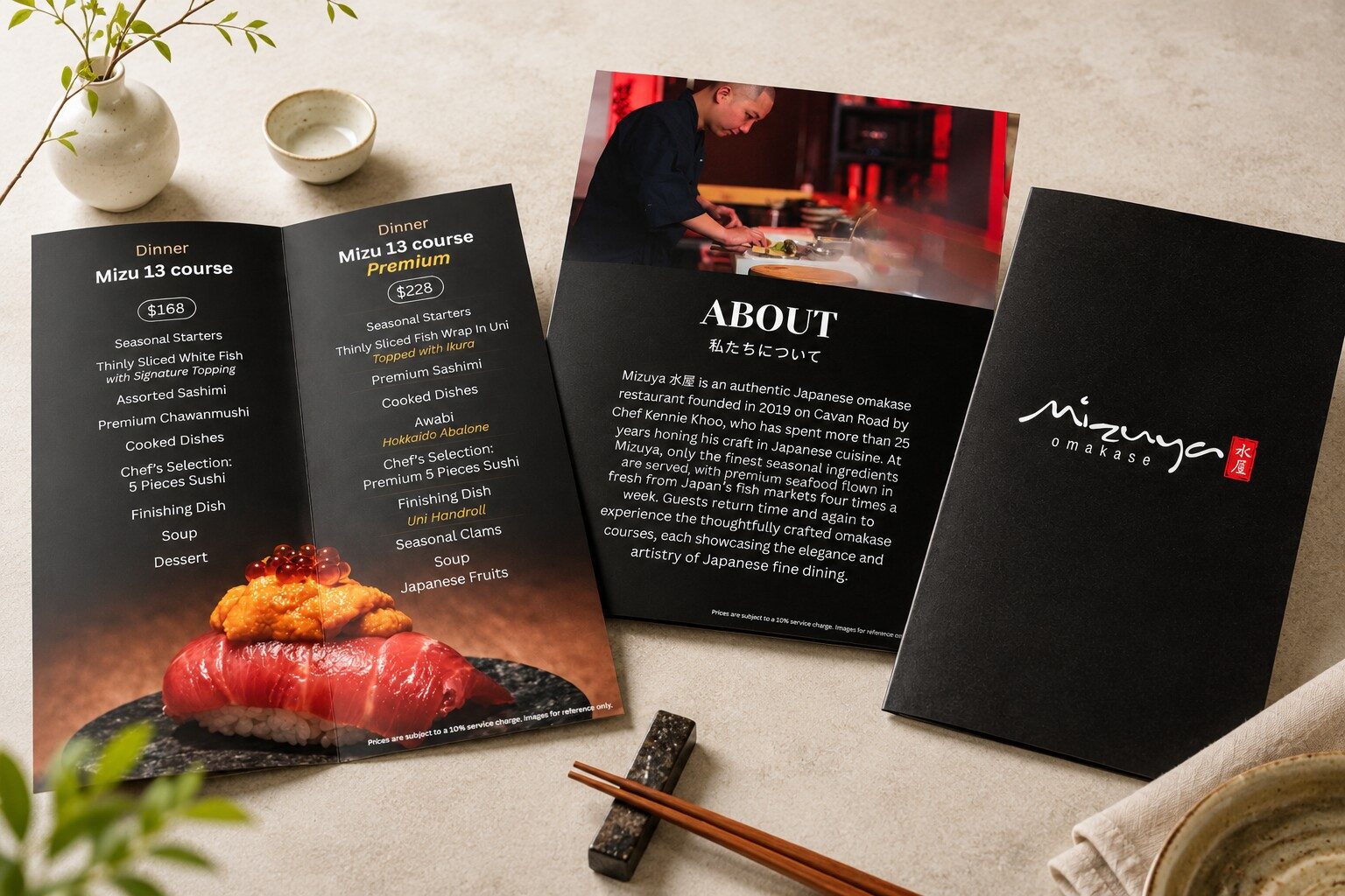 omakase menu design singapore