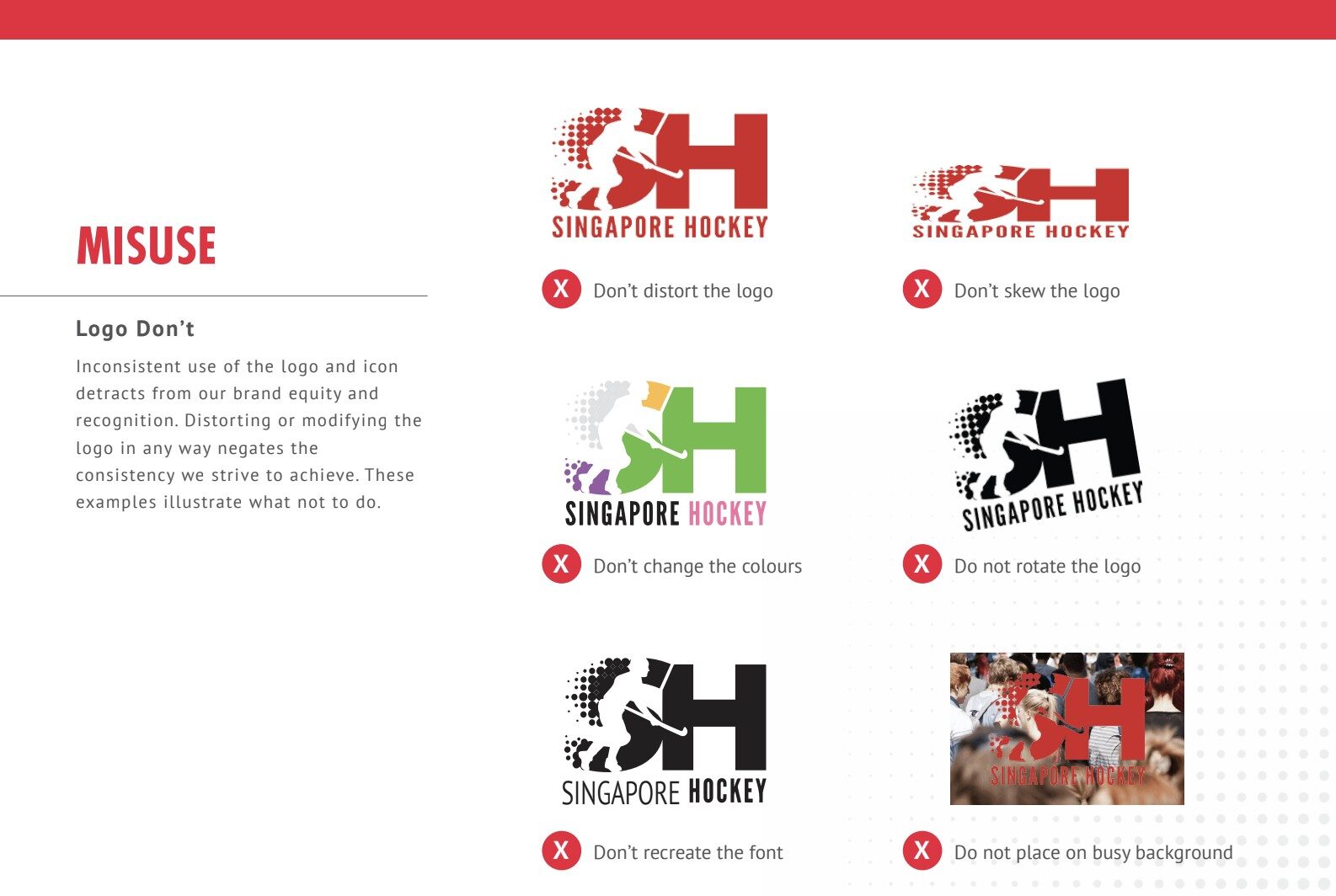 Sport Brand Guide Design - Singapore Hockey